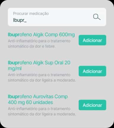 Lista de medicamentos