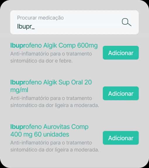 Lista de medicamentos