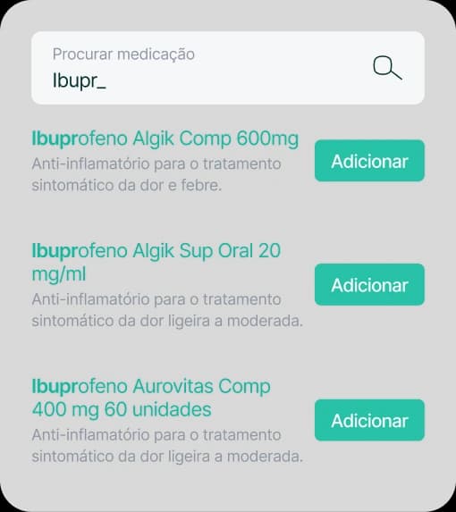 Lista de medicamentos